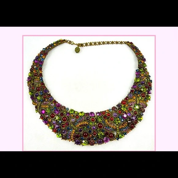 Heidi Daus Dragonfly Statement Bib Necklace Factory Sealed